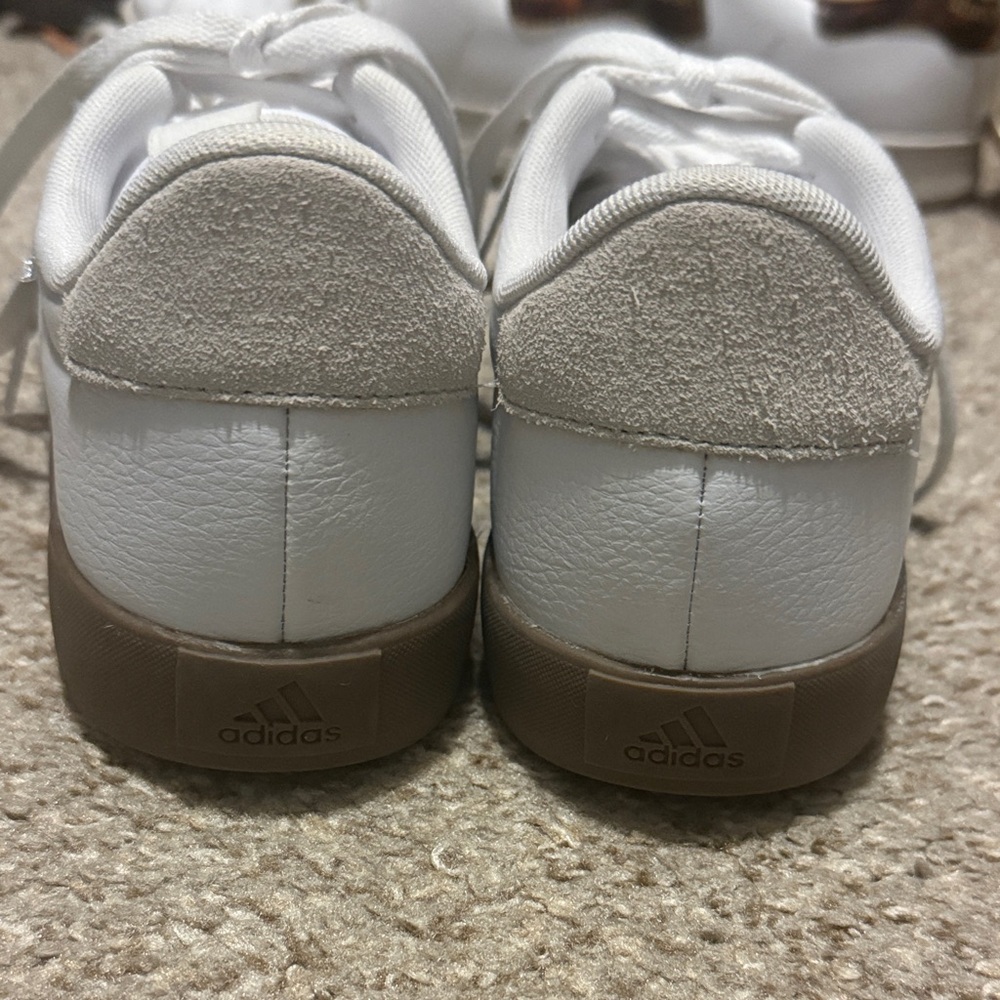 Adidas White and Black Classic Sneakers - Picture 3 of 5